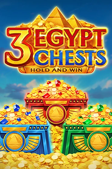 3 Egypt Chests pokie by 3 Oaks: cover art